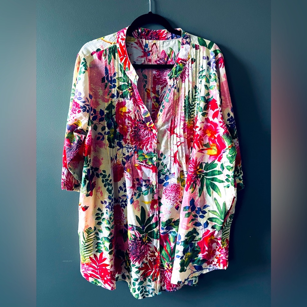 Floral Women's Top - Multicolor